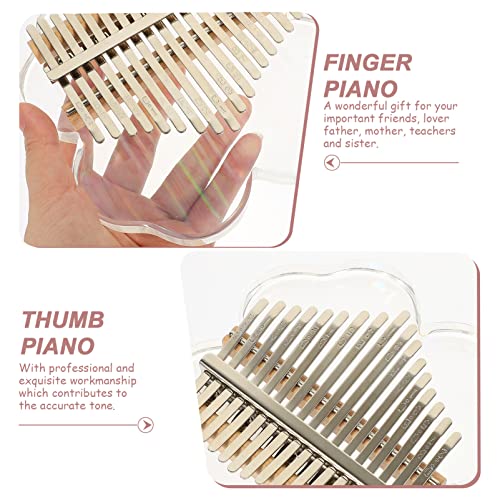 MILISTEN 1 conjunto de 17 tons piano dedo instrumento musical útil Kalimba música amante presente