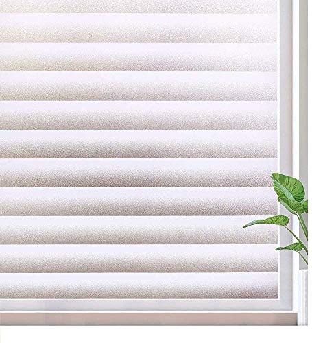 Happyroom vinil para janela privacidade, vinil decorativo, folhas para janelas com eletricidade estática mate controlo de calor e anti-UV para cozinha escritório (60 * 300 cm)