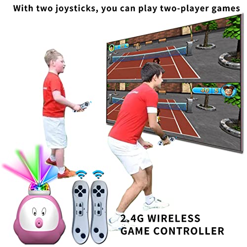 Yrprsodf Dance Mat For Kids And Adults, Musical Electronic Dance Step Pad With 100+ Games, 200+Songs, Hd Camera, 2 Motion Sensor Controllers, Mtv & Cartoon Modes, Toy Gift For Girls& Boys, Pink #TOP4