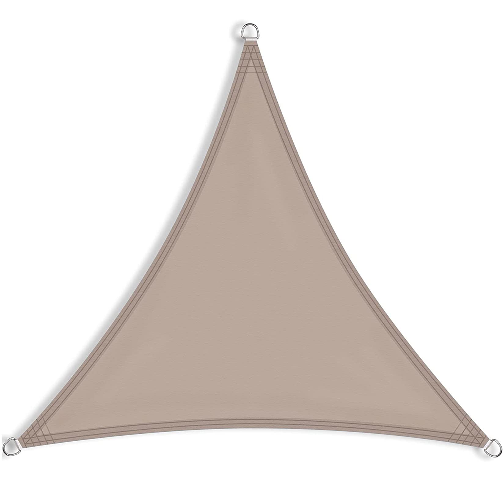 GJZQDKX UV Protection Waterproof Shade Sail 7x7m - Durable Sun Shelter Canopy with Fixing Kit for Garden Terrace Camping - Taupe Outdoor Umbrella Cover