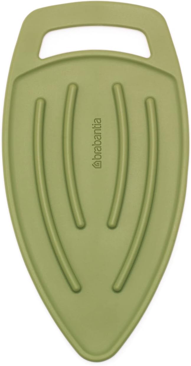 Brabantia - Iron Pad for Ironing - Heat Resistant Iron Mat - Protective Flexible Silicone Iron Rest - Easy to Store - Max. 220°C - Laundry Essentials - Calm Green - 28.5 x 0.5 x 15 cm