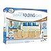 Four Paws Smart Folding Free Standing 5-Panel Wood Dog Gate, 48