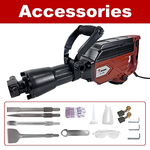 JACKCHNE JC-150, 1-1/8 Zoll SDS-Hex Heavy Duty Betonfahrbahnbrecher,Elektrischer Abbruchhammer – Bild 7