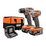 RIDGID 18V Brushless Sub-Compact Cordless 1/2 -inch Drill/Driver and Impact Driver Combo Kit, R9780