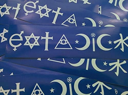 The Original Eat A Dick - Atheist Coexist Parody Removable Bumper Sticker Satire
