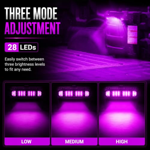 Image of SUNPIE Pink Dome Light for UTV /SXS Roll Bar Cage,Universal Interior Lights