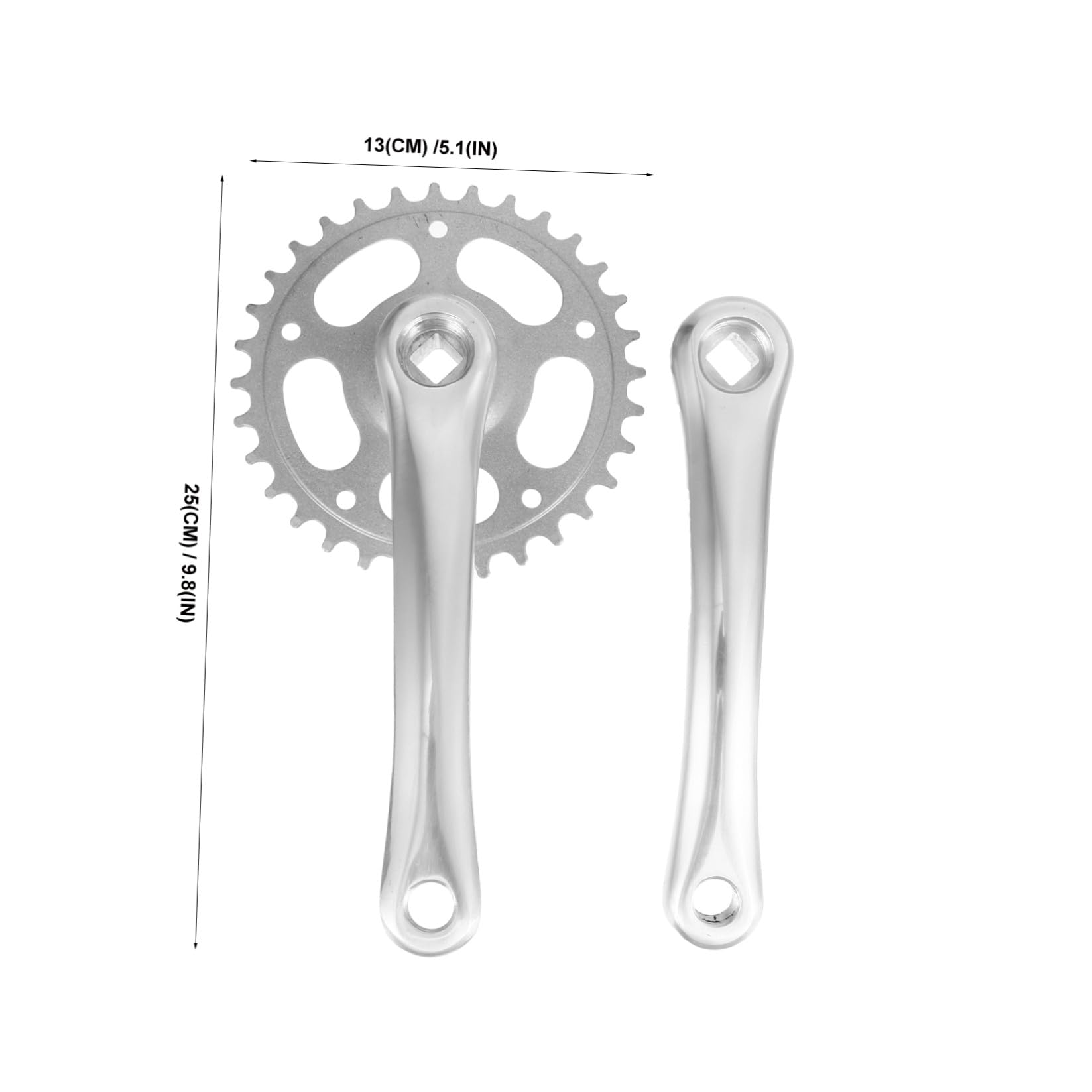 ibasenice Guarnitura Crankset per Bici Accessorio per Mountain Bike Design Resistente e Facile Installare