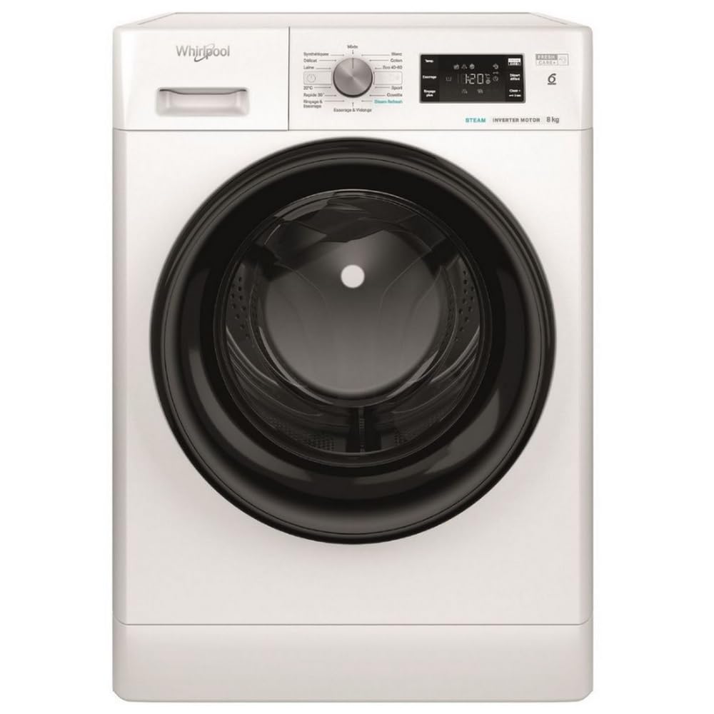 WHIRLPOOL Lave linge Frontal FFB8469BVFR, Blanc