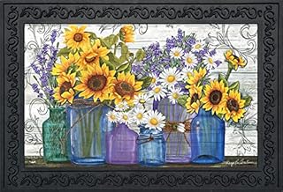 Briarwood Lane Rustic Sunflowers Summer Doormat Indoor Outdoor 30