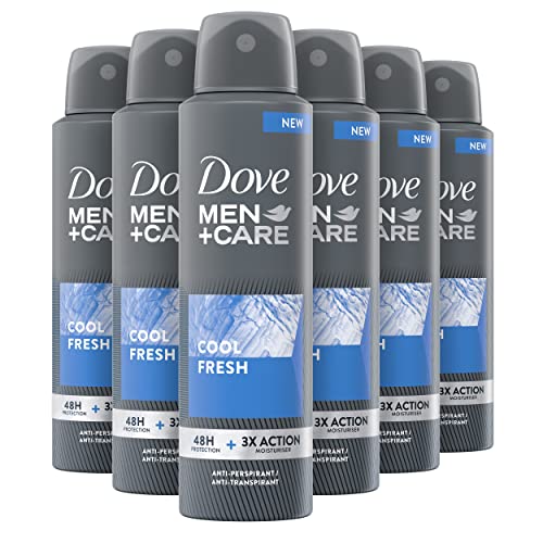 Dove Men+Care Deospray Cool Fresh mit 1/4 Feuchtigkeitscreme, Deodorant für Herren, Antitranspirant, ohne Alkohol… – Ansicht 1