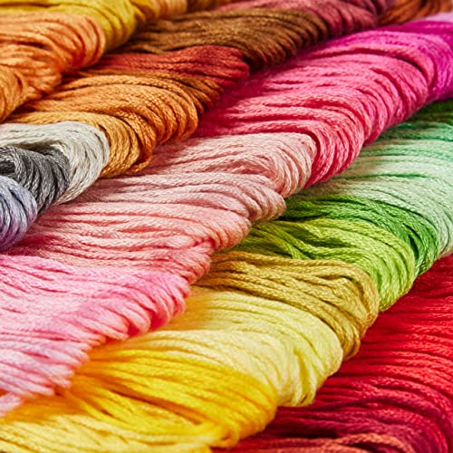 LIVAIA Stickgarn-Set: 100 Farben à 5 Meter - Kreuzstich, Häkeln & Basteln – Bild 6