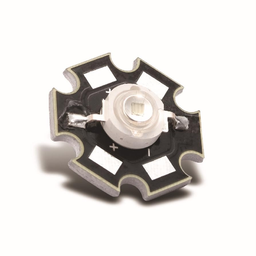 Émetteur LED 3W rose sur PCB étoile 20mm pour lampes DIY