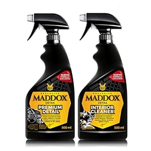 Maddox Detail – Interior Care Kit 2x500ml | Dashboard Car Cleaner Spray with Brightener | Deep Cleaning and Protection for Upholstery | 2 Product Kit | dual action car polish