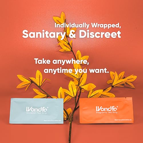 Image of Wondfo 40 Ovulation Test Strips and 10 Pregnancy Test Strips Kit - Rapid Test Detection for Home Self-Checking, Birth Control and Fertility Management Urine Test (40 LH + 10 HCG)