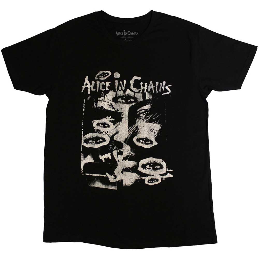Rock Off Black Alice In Chains - All Eyes - T-Shirt - Cotton - Size S - Officially Licensed Merch