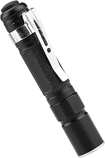 Linterna LED Recargable, Telescopic Zoom Light Pen TorchTorch Lamp for Outdoor Camping Mini Portable LED Pen Clip Flashlight