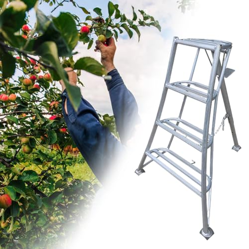 Aluminum Orchard Ladder with Non-Slip Feet