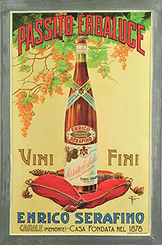 Biller Antik Passito Erbaluce Canale Italia Vino Uvas Botella Impresión A3 54