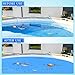 Evoio Solar Pool Cover 8 ft Round for Above Ground Inground Pools Bubble Wrap Covers Hot Tub Spa Thermal Heating, 12 Mil Circle Blue Floating Blanket for 6-24 Foot Feet Diameter Swimming Pools