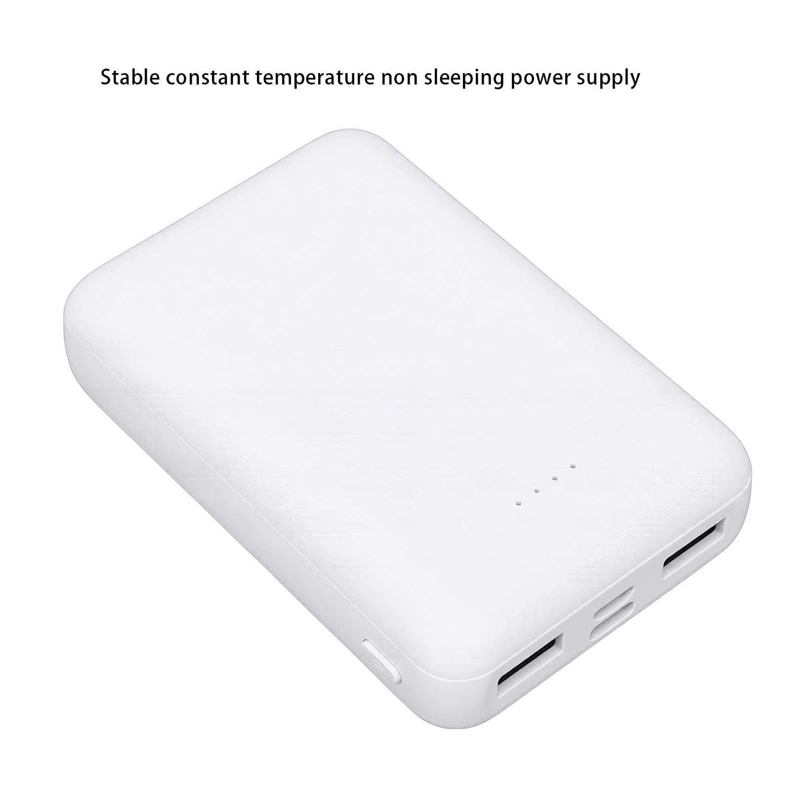 Qcwwy Batterie pour Vêtements Chauffants, Alimentation Rechargeable Universelle 10 000 MAh avec Indicateurs LED, Puissance de Sortie Stable, Chauffage Rapide pour Gilets Chauffants,
