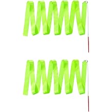 Long Ribbon Streamer for Rhythmic Gymnastics Artistic Dance Gymnastics Sparkling Dance Twirling Baton Dance Ribbon Dance Band