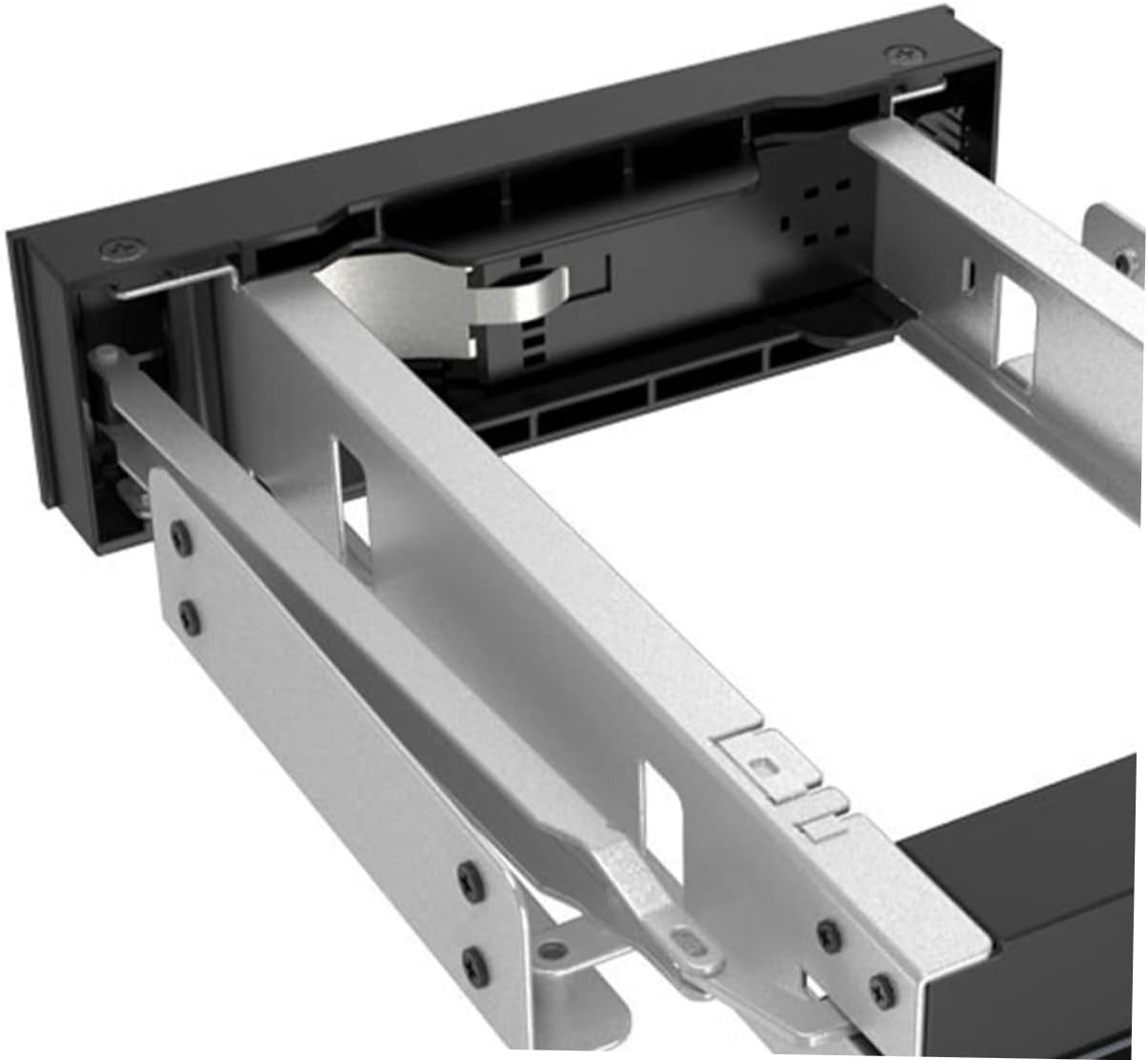 OSALADI 3.5 Inch Internal HDD Ssd Holder Mounting Bracket Black for 5.25 Inch Bay