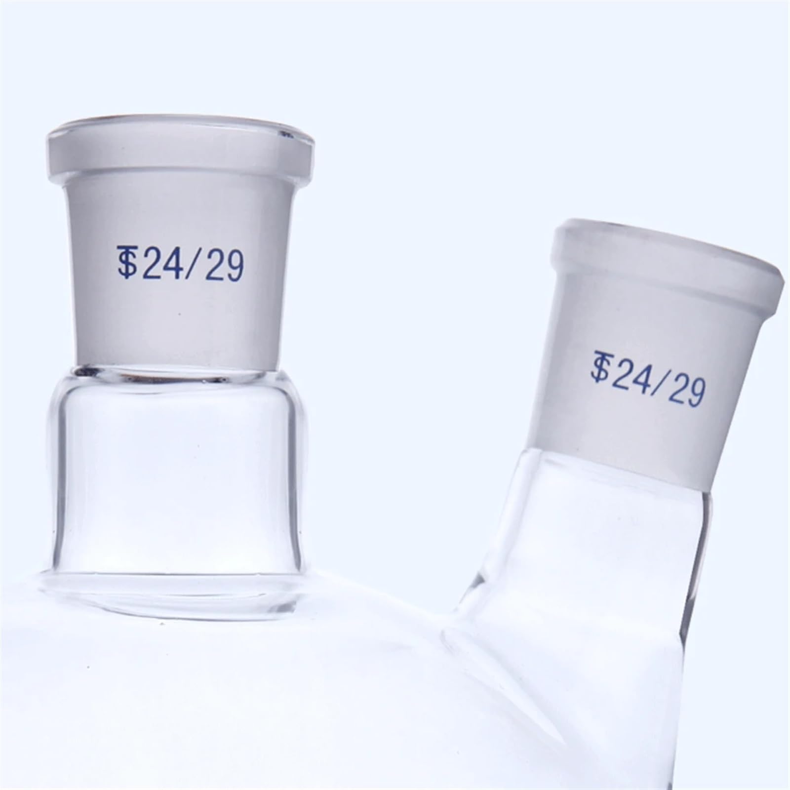 matraz de fondo redondo， Matraz de reacción de vidrio de dos bocas, juntas 19/26, 24/29 y 29/32, 100 ml-2000 ml, cristalería de laboratorio(U 1000ml 24-24)