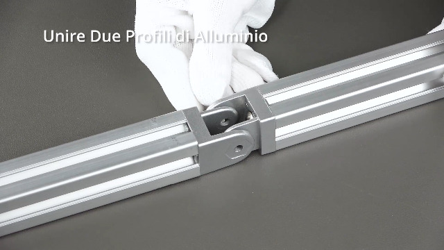 Connettori Angolo Regolabile In Alluminio JiGiU - 2 Pezzi Per Profili 40x40, Rotazione 180° - Foto 11