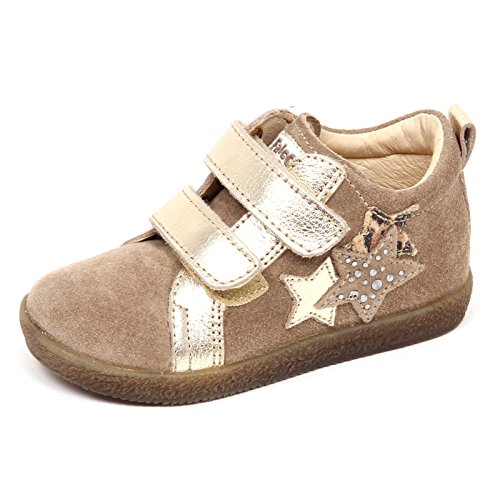 Basket Falcotto E3184 premier pas taupe pour bébés filles