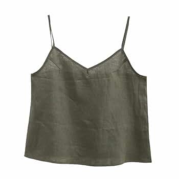 トップス Venica Camisole tailored vest V FOR CITY Black Tank Top for Women with Padded Bra