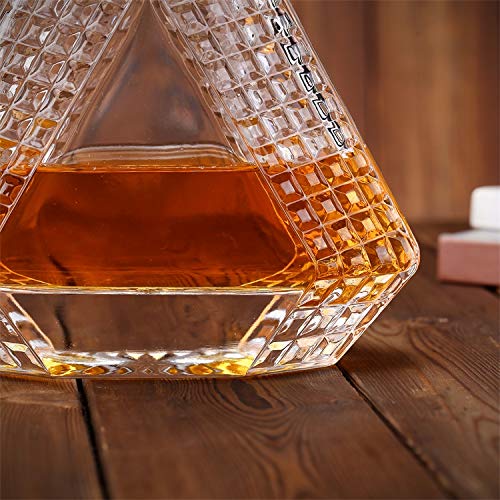 Buy 4 Piece Bourbon Decanter Set, Scotch Glasses and Decanter with