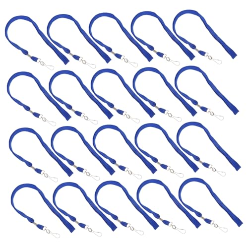 Cordon porte-badges avec clip lanière tour de cou plate pour étiquettes lot de 100