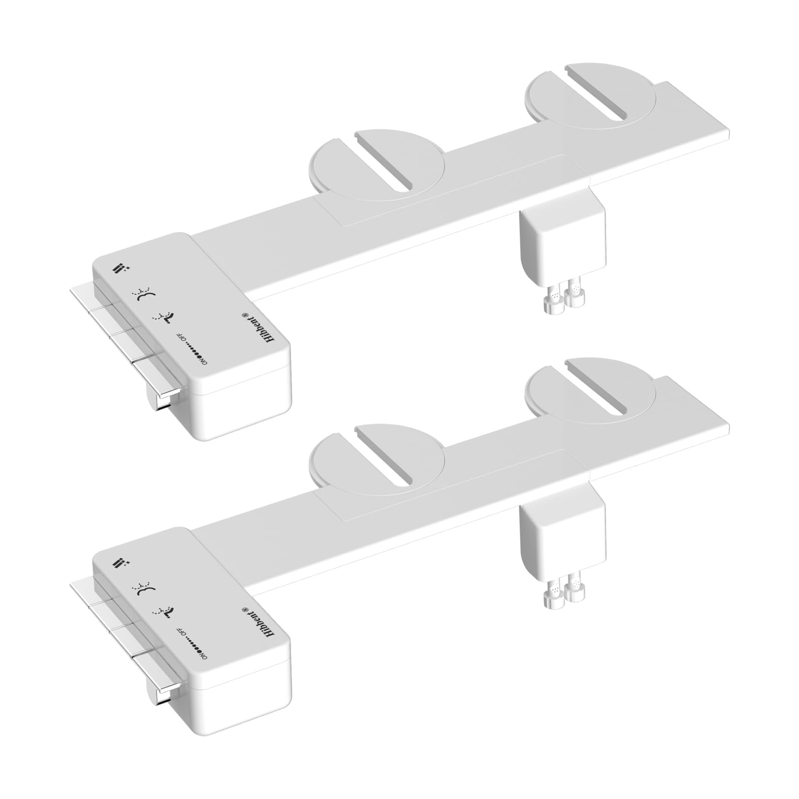 Hibbent Lot de 2 fixations de bidet ultra fines pour lunette de WC