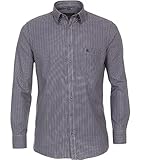 CASAMODA Comfort Fit Hemd Langarm Under Button Down Kragen Muster rot Größe XXL