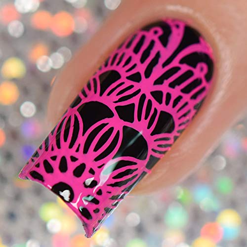 Twinkled T Bothered Hot Pink Stamping Polish #TOP3