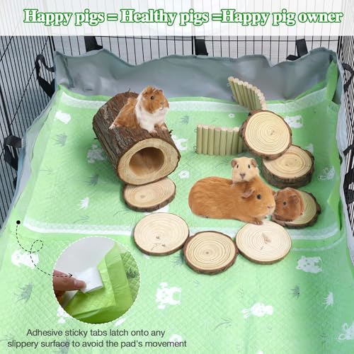Alwz-Rdy DISPOSABLE CAGE LINER Disposable Guinea Pig Cage Liners 30Ct, Odor Control Guinea Pig Cage Bedding Accessories Super Absorbent Pee Pads For Guinea Pigs , Rabbits thumb #5