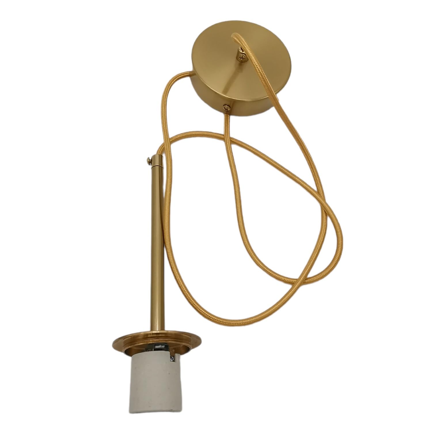 Lampadario a sospensione Oro con Sfera bolla in vetro bianco attacco E27 design moderno minimal