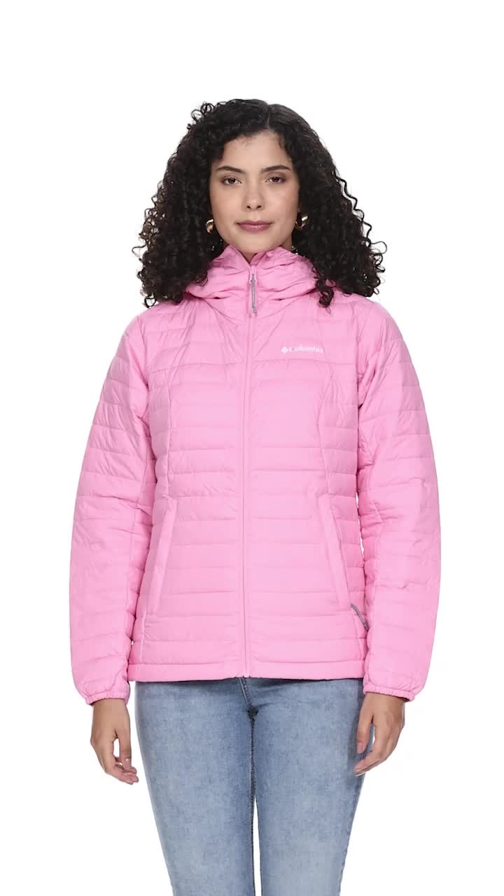 Buy Columbia Womens Silver Falls Hooded Jacket, Wild Rose, L at