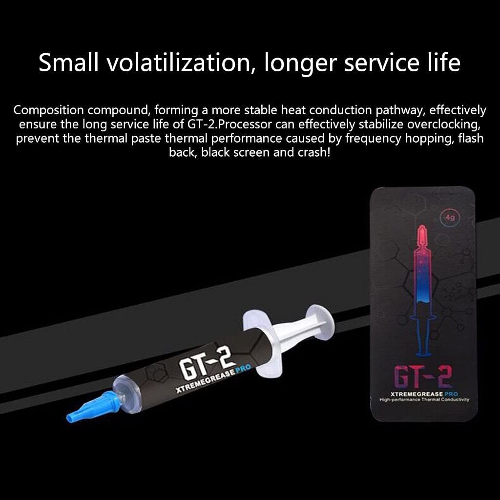 Pccooler GT-2 2G 4G Silicone Thermal Grease Paste 9.8 W/m.K for Processor CPU Cooler GPU Radiating Graphics Card Cooling