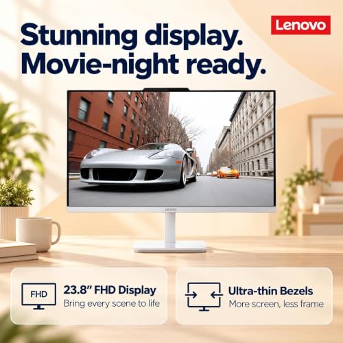 Lenovo IdeaCentre 24“ FHD All-in-One, 16GB RAM, 256GB SSD, Intel 4-Core | Office 365 for The Web, Keyboard and Mouse Included, Windows 11, Everyday Tasks Desktop - image 5