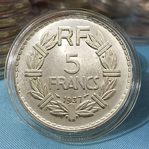 Francia,5 Francos,Monedas Conmemorativas,Antigedades,Colecciones,Alta Calidad,Mejores Regalos,Exquisitos,1936,1937,1939,Desgastados Artesana/C/Paridad