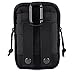 REEBOW GEAR Tactical Molle EDC Pouch Utility Gadget Belt Waist Bag with Cell Phone Holster Holder (Black)