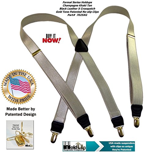 Image of Hold-Up Formal Series Men's X & Y-Back Suspenders with No-Slip Clips