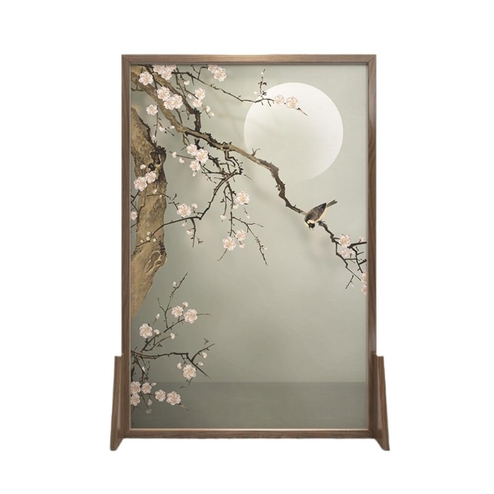Privacy Screen Chinese Style Screen Partition Living Room Entrance Shielding Tea Office Porch Movable Seat Room Divider