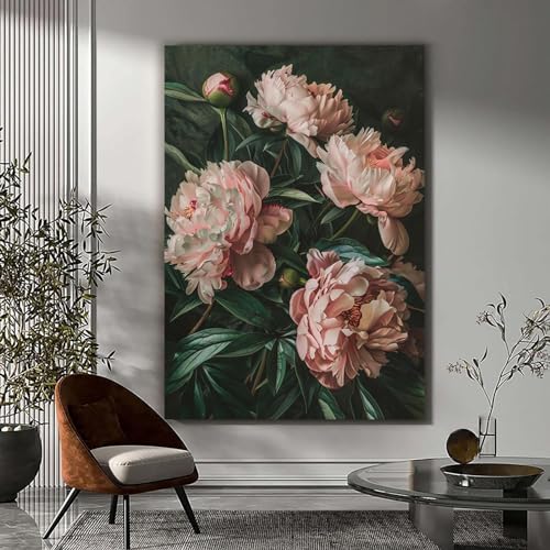 Poster mural fleurs rétro pour transformer un mur vide de chambre - 2