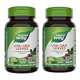 Nature's Way Uva Ursi Leaves, Traditional Urinary Support*, 1,110 mg per 3-Capsule Serving, Non-GMO Project Verified, Herbal Dietary Supplement, 100 Vegan Capsules (Packaging May Vary) - 2 Pack