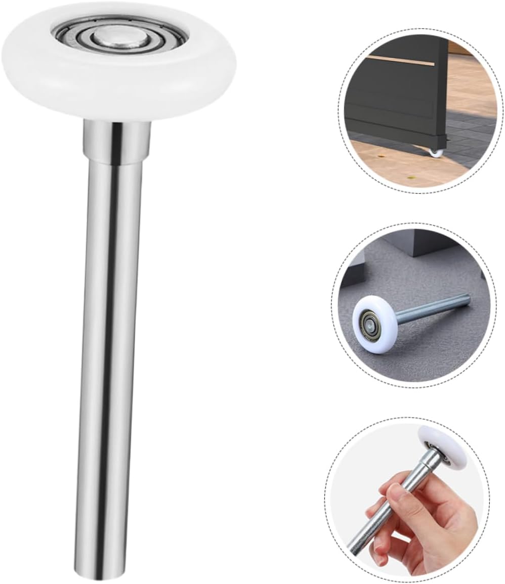 OSALADI 4pcs Quiet Nylon Garage Door Rollers with Stem Smooth and Effortless Operation Easy Installation Replacement Wheels for Garage Doors