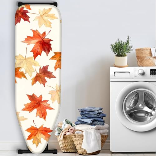 Image of Nuxovilar 15x54 Autumn Maple Leaf Ironing Board Cover