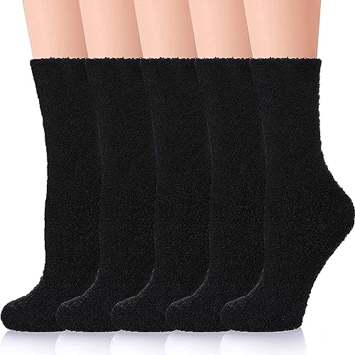 Image of Ginmewrae Fuzzy Socks for Women, Mothers Day Gifts Cozy Warm Fluffy Socks Thick Slipper Socks Birthday Valentine's Day Gifts