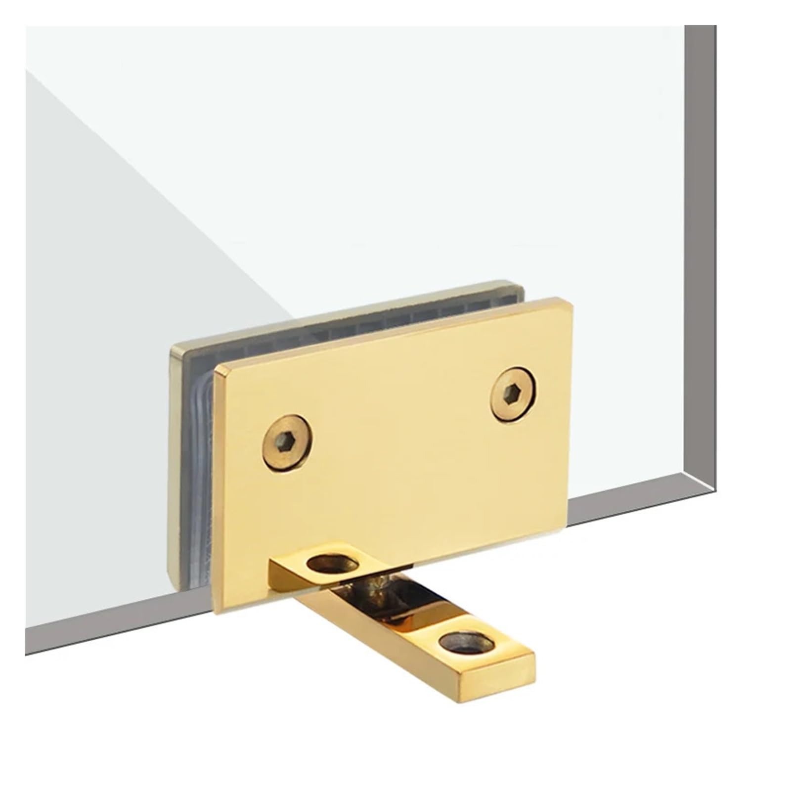Bisagras para mamparas de ducha, Mampara de ducha Bisagras puerta vidrio Soporte pared acero inoxidable 360 ​​grados giratorio Multicolor(Black)